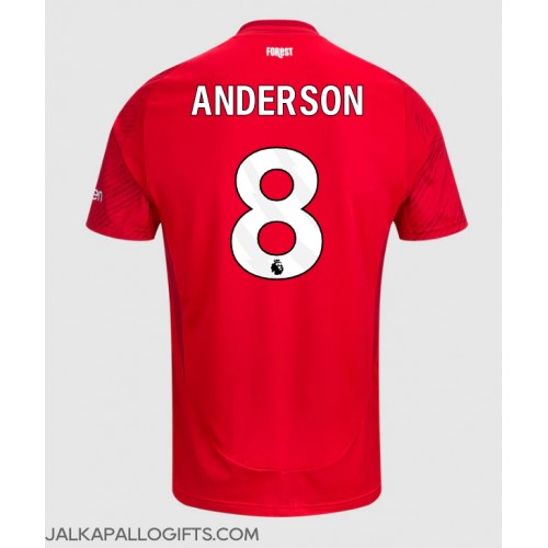 Nottingham Forest Elliot Anderson #8 Kotipaita 2024-25 Lyhythihainen